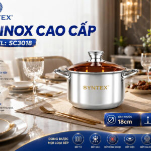 NỒI INOX CAO CẤP SYNTEX MODEL SC3018